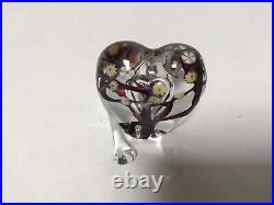 Vintage Heart Shaped Floral Perfume Bottle For Gift