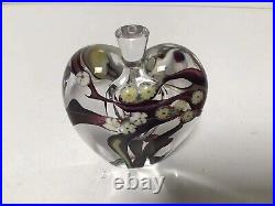 Vintage Heart Shaped Floral Perfume Bottle For Gift