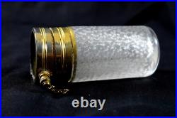 Vintage Heavy Cut Glass Unique Style Beautiful Design Perfume Bottle. G14-138