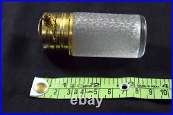Vintage Heavy Cut Glass Unique Style Beautiful Design Perfume Bottle. G14-138