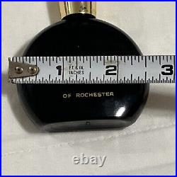 Vintage Highland Lilac of Rochester 1 FL. Oz. Perfume Glass Bottle Black RARE