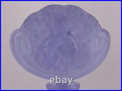 Vintage Hoffmann Schlevogt Lalique alexandrite glass perfume escense bottle