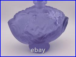 Vintage Hoffmann Schlevogt Lalique alexandrite glass perfume escense bottle
