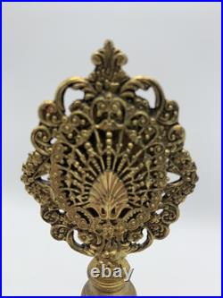Vintage Hollywood Regency Ornate Gold Ormolu Perfume Bottle Crystal Dauber Vintage Hollywood Regency Ornate Gold Ormolu Perfume Bottle Crystal Dauber