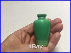 Vintage Homer Laughlin Harlequin Light Green Perfume Bottle Very Rare