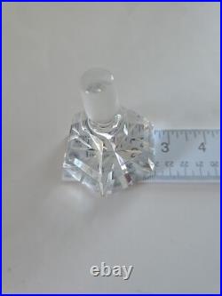 Vintage Irice Cut Glass Perfume Bottle Red & Clear Irving W Rice Co Vintage Irice Cut Glass Perfume Bottle Red & Clear Irving W Rice Co