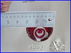 Vintage Irice Cut Glass Perfume Bottle Red & Clear Irving W Rice Co Vintage Irice Cut Glass Perfume Bottle Red & Clear Irving W Rice Co
