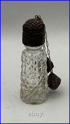 Vintage Irice Perfume Bottle Dangle Czech 1930's