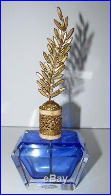 Vintage Irice Sommerso Art Glass Perfume Bottle with Rhinestones 347