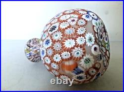 Vintage Italian Murano Millefiori Perfume Bottle with Original Stopper Vintage Italian Murano Millefiori Perfume Bottle with Original Stopper