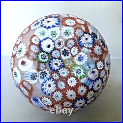Vintage Italian Murano Millefiori Perfume Bottle with Original Stopper