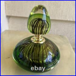 Vintage Italian perfume bottle hand blown Murano GLASS excellent condition