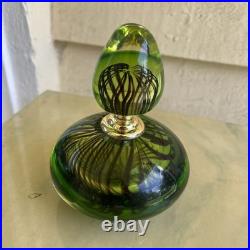 Vintage Italian perfume bottle hand blown Murano GLASS excellent condition