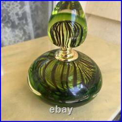 Vintage Italian perfume bottle hand blown Murano GLASS excellent condition