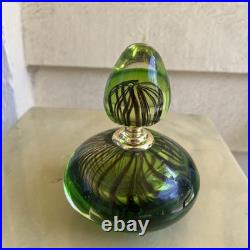 Vintage Italian perfume bottle hand blown Murano GLASS excellent condition
