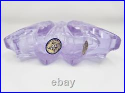 Vintage J. Pesnicak Czech Republic Glass Perfume Bottle Amethyst Lavender Purple