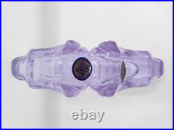 Vintage J. Pesnicak Czech Republic Glass Perfume Bottle Amethyst Lavender Purple
