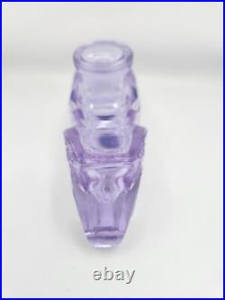 Vintage J. Pesnicak Czech Republic Glass Perfume Bottle Amethyst Lavender Purple