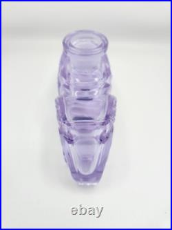 Vintage J. Pesnicak Czech Republic Glass Perfume Bottle Amethyst Lavender Purple