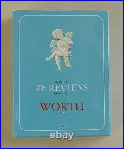 Vintage JE REVIENS by WORTH splash PURE PARFUM 1/2 oz15 ml OLD RARE SEALED