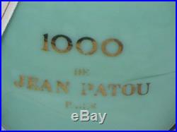 Vintage Jean Patou 1000 Green Perfume Bottle & Box 1/4 OZ Sealed 3/4 Full