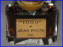 Vintage Jean Patou 1000 Perfume Bottle 1 OZ Baccarat Sealed/Full New in Boxes
