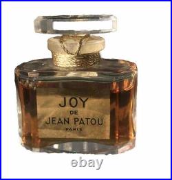 Vintage Jean Patou JOY 1 oz Parfum Splash Corded Sealed Bottle