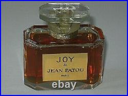 Vintage Jean Patou Joy Baccarat Perfume Bottle Open 1 OZ Sealed 3/4+ Full