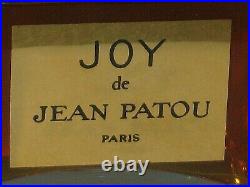 Vintage Jean Patou Joy Baccarat Perfume Bottle Open 1 OZ Sealed 3/4+ Full