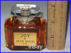 Vintage Jean Patou Joy Perfume Bottle 1 3/4 OZ Baccarat Sealed/Full New in Boxes