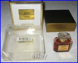 Vintage Jean Patou Joy Perfume Bottle Sealed 1/2 OZ Baccarat 3/4 Full New in Box