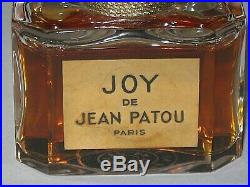 Vintage Jean Patou Joy Perfume Bottle Sealed 1/2 OZ Baccarat Sealed/Full