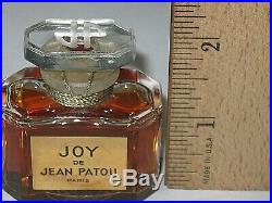 Vintage Jean Patou Joy Perfume Bottle Sealed 1/2 OZ Baccarat Sealed/Full