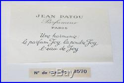 Vintage Jean Patou Joy Perfume Bottle Sealed/Box 1 OZ Baccarat 3/4+ Full #3