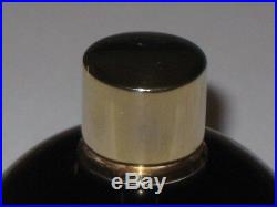 Vintage Jeanne Lanvin Baccarat Perfume Bottle Glass Internal Stopper Gold Top 3