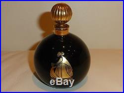 Vintage Jeanne Lanvin Perfume Bottle Arpege Black Glass Stopper 3 OZ Empty