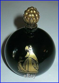 Vintage Jeanne Lanvin Perfume Bottle My Sin Parfum 2 OZ Empty 1930s 3 1/4