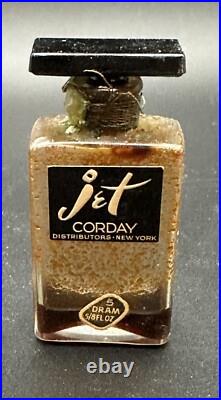 Vintage Jet Perfume Bottle & Box by Corday 1¼ Fl Oz in Box 1924 Vintage Jet Perfume Bottle & Box by Corday 1¼ Fl Oz in Box 1924