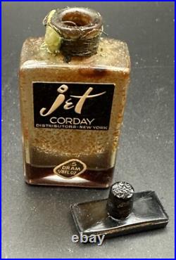 Vintage Jet Perfume Bottle & Box by Corday 1¼ Fl Oz in Box 1924 Vintage Jet Perfume Bottle & Box by Corday 1¼ Fl Oz in Box 1924
