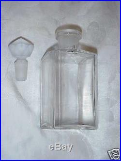 Vintage Jeweled Filigree Holder Glass Perfume Bottle Old Estate Czech