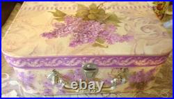 Vintage Jewelry Box And Vintage Perfume Bottle On A Crystal Dish