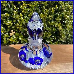Vintage Joe St. Clair Controlled Bubble Glass Perfume Bottle