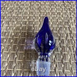 Vintage Joe Zimmerman Perfume Bottle Cobalt Blue Hand Blown Art Glass Glamour Vintage Joe Zimmerman Perfume Bottle Cobalt Blue Hand Blown Art Glass Glamour