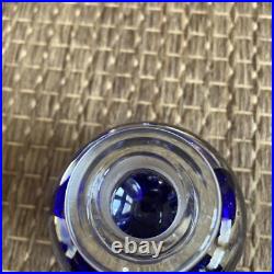 Vintage Joe Zimmerman Perfume Bottle Cobalt Blue Hand Blown Art Glass Glamour Vintage Joe Zimmerman Perfume Bottle Cobalt Blue Hand Blown Art Glass Glamour