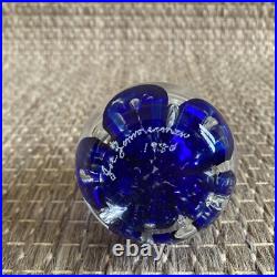 Vintage Joe Zimmerman Perfume Bottle Cobalt Blue Hand Blown Art Glass Glamour Vintage Joe Zimmerman Perfume Bottle Cobalt Blue Hand Blown Art Glass Glamour