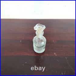 Vintage John Gosnell Perfume Clear Glass Bottle Old Decorative Collectible G798