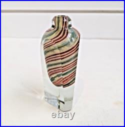 Vintage John Nickerson 1980 Signed Art GLASS PERFUME Bottle Blenko Artist