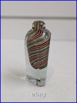Vintage John Nickerson 1980 Signed Art GLASS PERFUME Bottle Blenko Artist