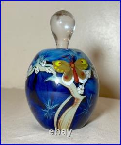 Vintage Joseph Morel Zellique hand blown glass butterfly perfume scent bottle Vintage Joseph Morel Zellique hand blown glass butterfly perfume scent bottle