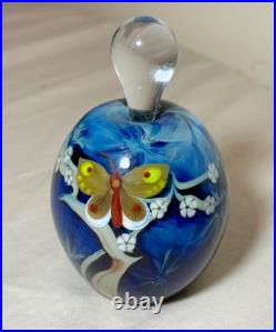 Vintage Joseph Morel Zellique hand blown glass butterfly perfume scent bottle Vintage Joseph Morel Zellique hand blown glass butterfly perfume scent bottle